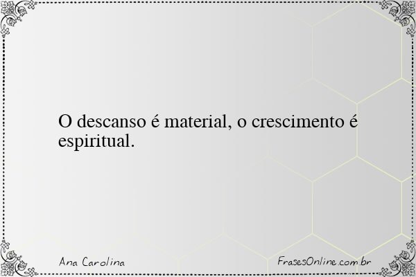 Frase de Ana Carolina