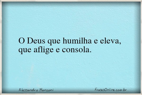 Frase de Alessandro Manzoni