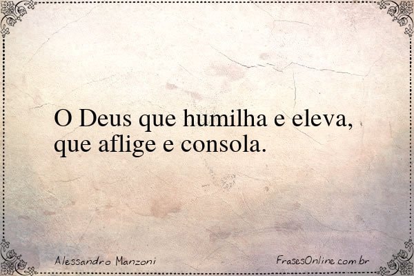 Frase de Alessandro Manzoni