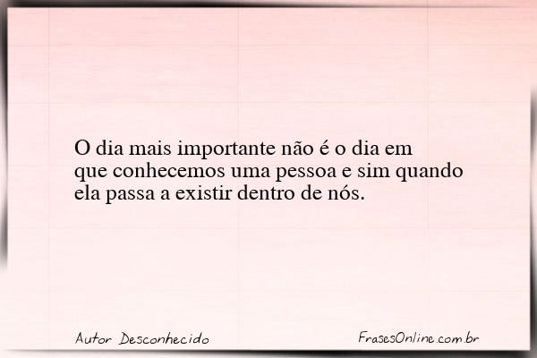 Frase de Autor Desconhecido