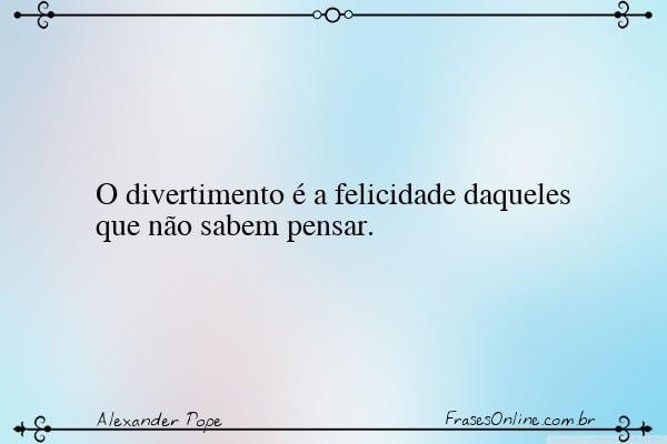 Frase de Alexander Pope