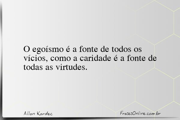 Frase de Allan Kardec