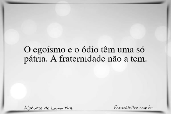 Frase de Alphonse de Lamartine