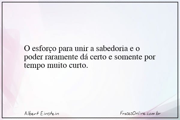 Frase de Albert Einstein