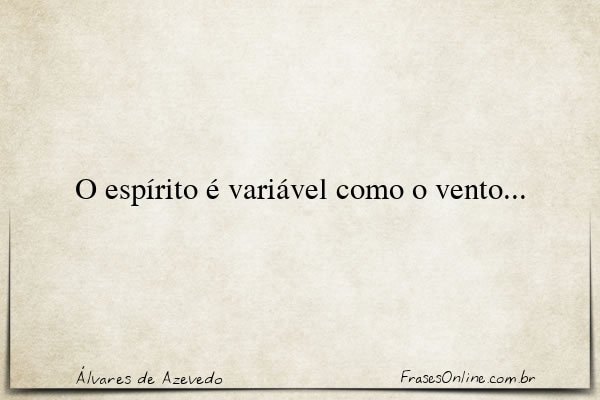 Frase de Álvares de Azevedo