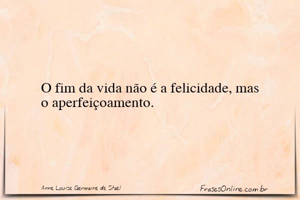 Frase de Anne Louise Germaine de Staël