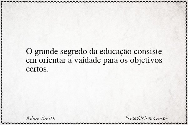 Frase de Adam Smith
