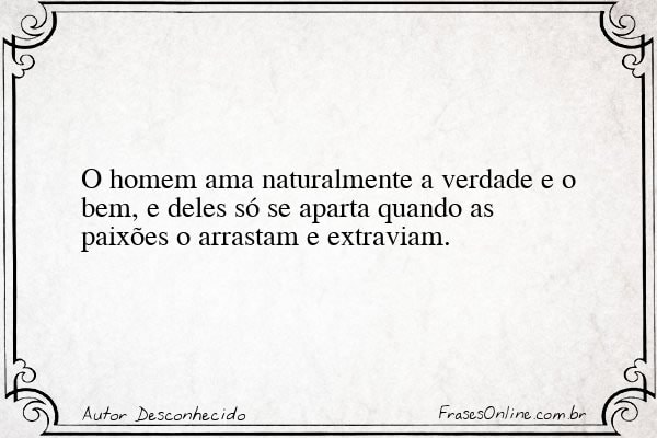 Frase de Autor Desconhecido