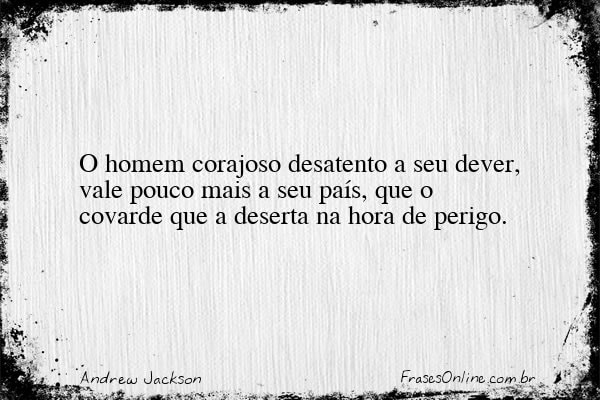 Frase de Andrew Jackson