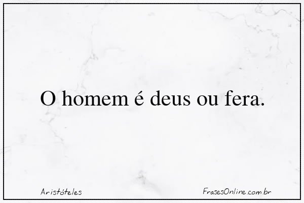 Frase de Aristóteles