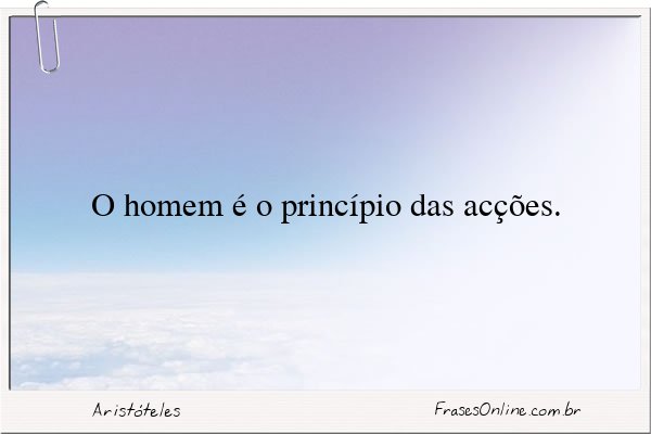 Frase de Aristóteles