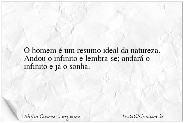 Frase de Abílio Guerra Junqueiro
