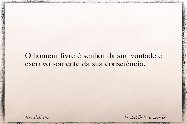 Frase de Aristóteles