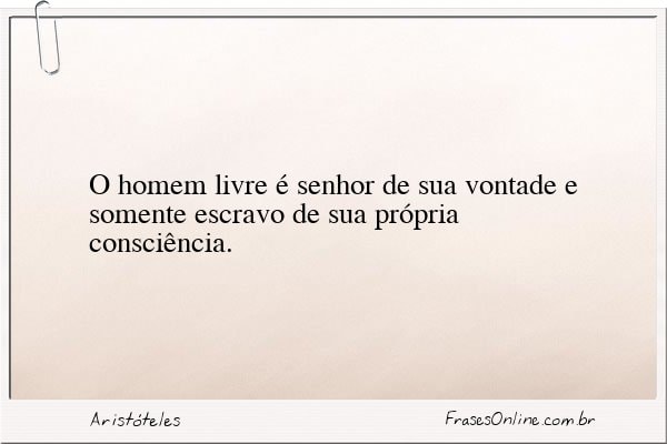 Frase de Aristóteles