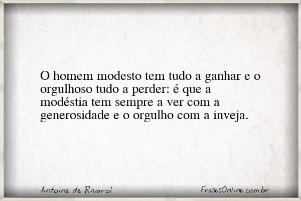Frase de Antoine de Rivarol