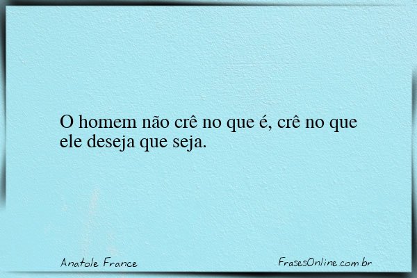 Frase de Anatole France