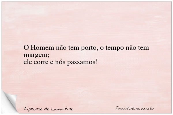 Frase de Alphonse de Lamartine