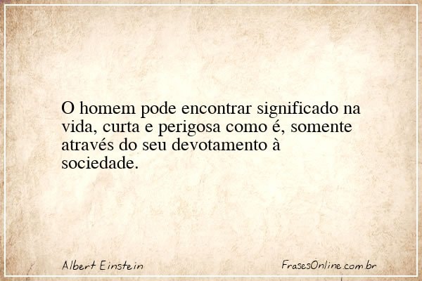 Frase de Albert Einstein