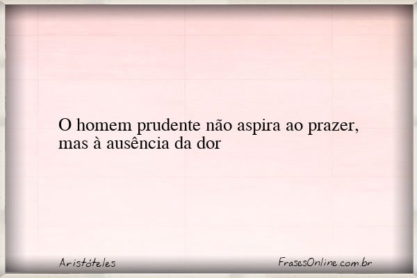 Frase de Aristóteles