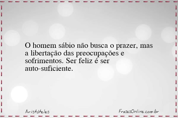 Frase de Aristóteles