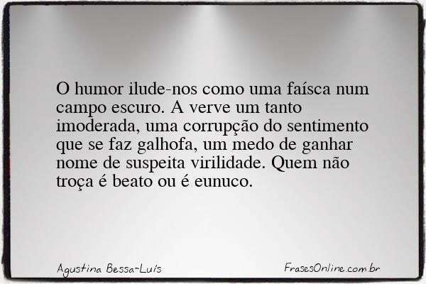 Frase de Agustina Bessa-Luís