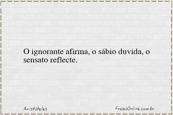 Frase de Aristóteles