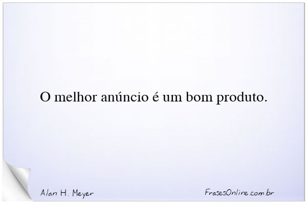 Frase de Alan H. Meyer
