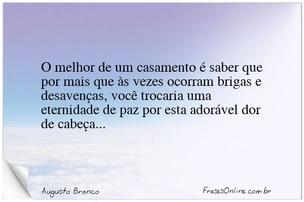 Frase de Augusto Branco