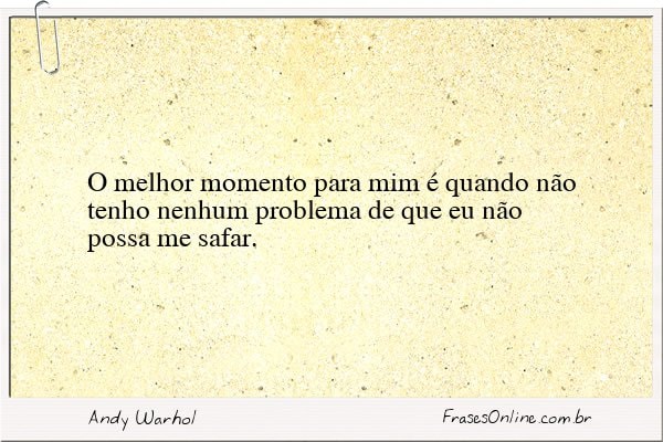 Frase de Andy Warhol