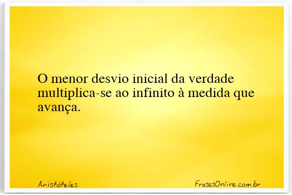 Frase de Aristóteles