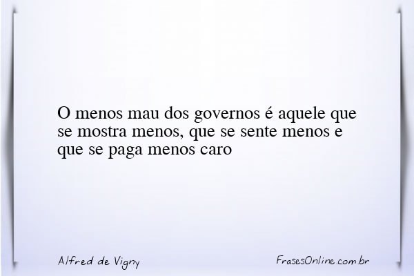 Frase de Alfred de Vigny