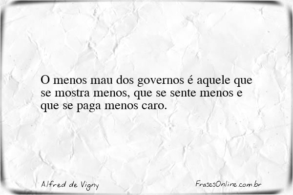 Frase de Alfred de Vigny