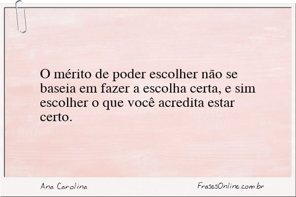 Frase de Ana Carolina