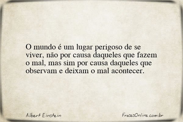 Frase de Albert Einstein