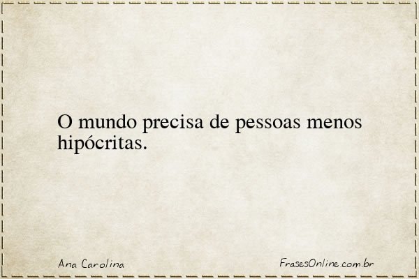 Frase de Ana Carolina