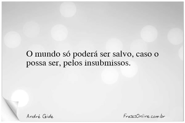 Frase de André Gide