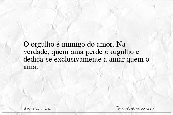 Frase de Ana Carolina