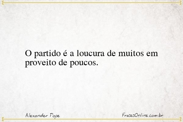 Frase de Alexander Pope