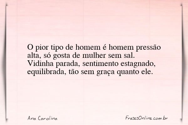 Frase de Ana Carolina