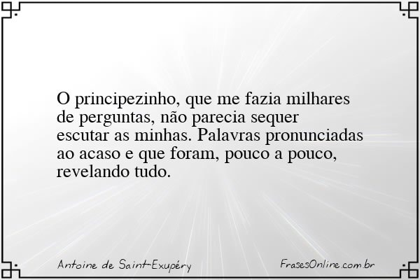 Frase de Antoine de Saint-Exupéry