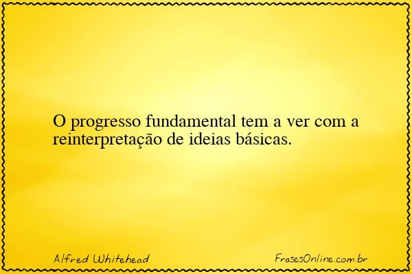 Frase de Alfred Whitehead