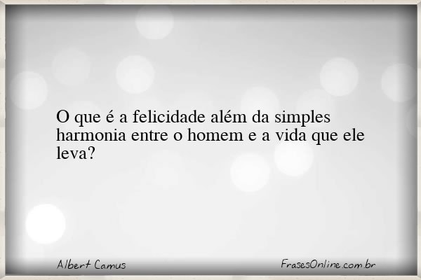 Frase de Albert Camus