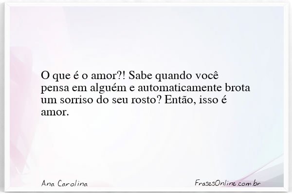 Frase de Ana Carolina