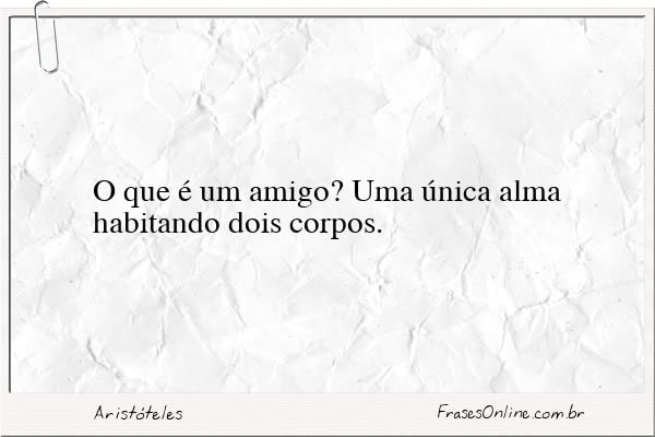 Frase de Aristóteles