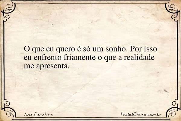 Frase de Ana Carolina