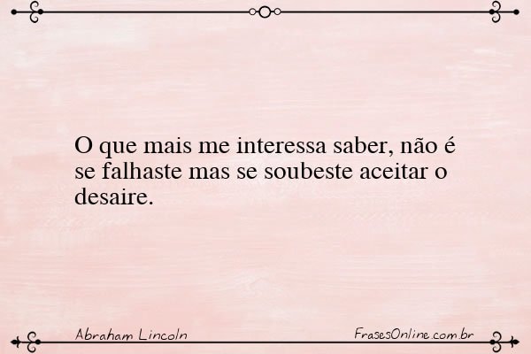 Frase de Abraham Lincoln