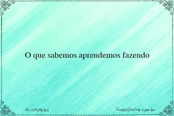 Frase de Aristóteles
