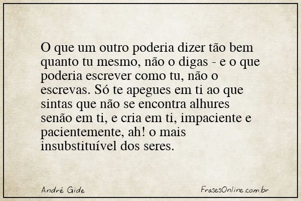 Frase de André Gide