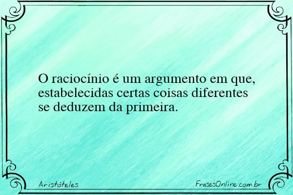 Frase de Aristóteles