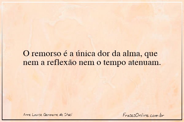 Frase de Anne Louise Germaine de Staël